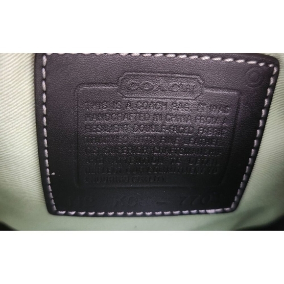 Vintage Coach black mini hand bag - rare circa late 1990's As Pictures - Picture 10 of 11